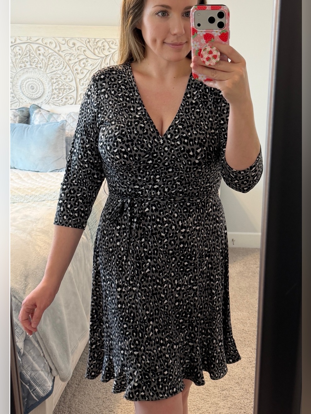 Leota Leopard Wrap Dress